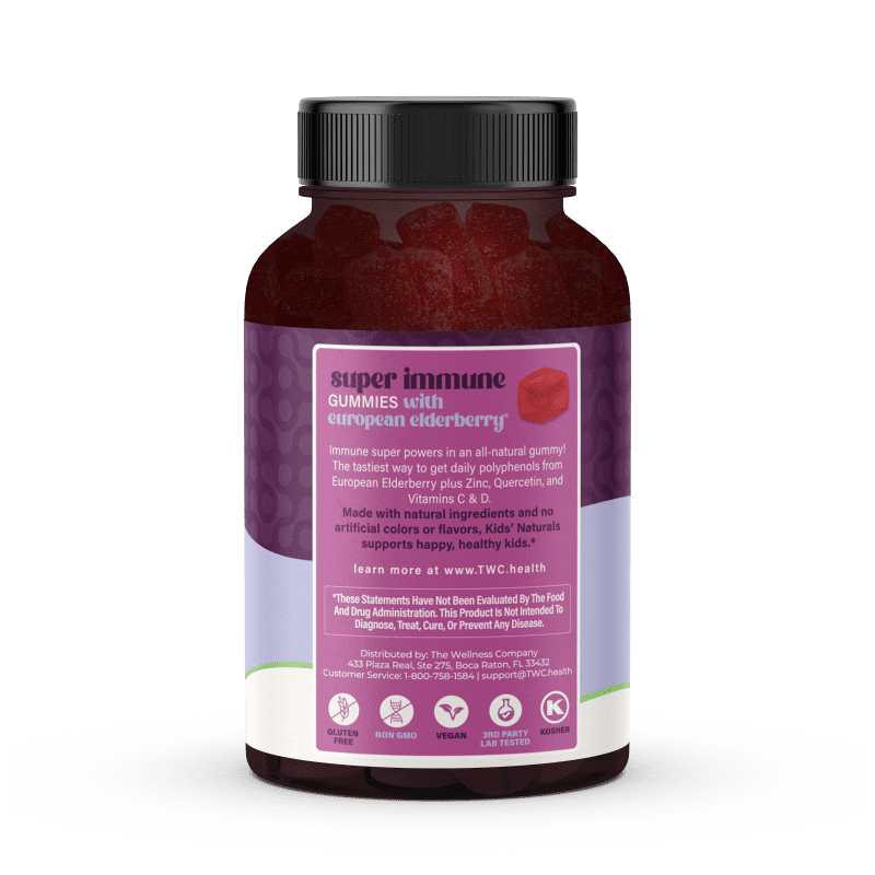 The wellness Company Elderberry 120 count left panel